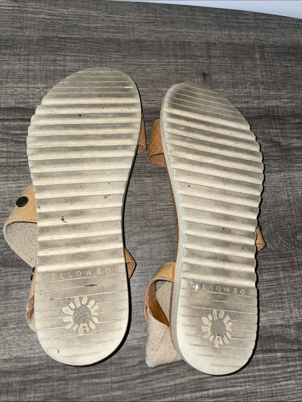 Boho Cork & Woven Strappy Sandals| Size 7.5| Casual Summer Flats - Picture 3 of 7